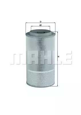 Элемент воздушного фильтра LX1024 MAHLE
