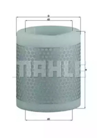 Элемент воздушного фильтра LX124 MAHLE
