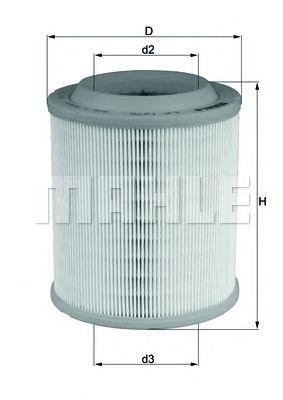MAHLE LX1275 Фильтр воздушный в наличии Каменское