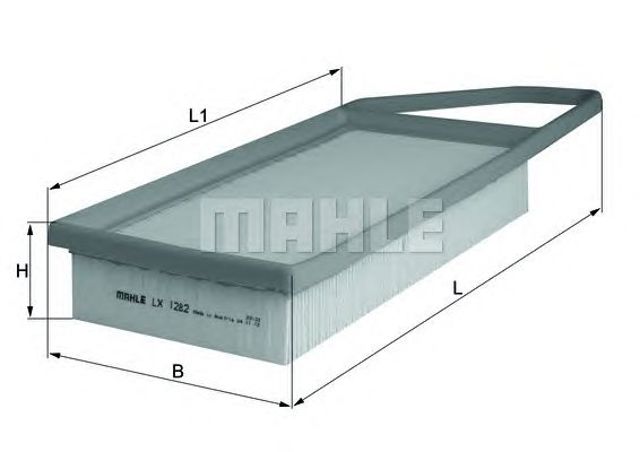 Воздушный фильтр двигателя LX1282 MAHLE