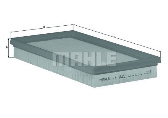 Элемент воздушного фильтра LX1625 MAHLE