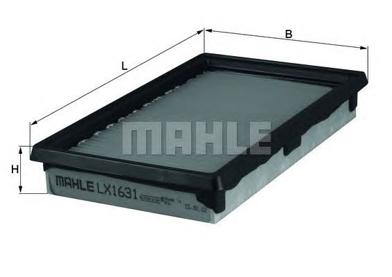 Воздушный фильтр двигателя LX1631 MAHLE