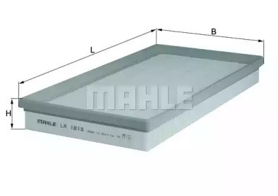MAHLE LX1818 Фильтр воздушный в наличии Житомир