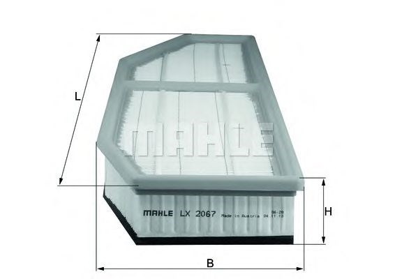 Воздушный фильтр LX2067 MAHLE