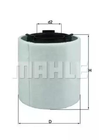 Воздушный фильтр двигателя LX2831 MAHLE