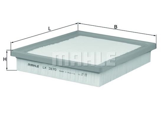 MAHLE LX2870 Фильтр воздушный в наличии Чернигов