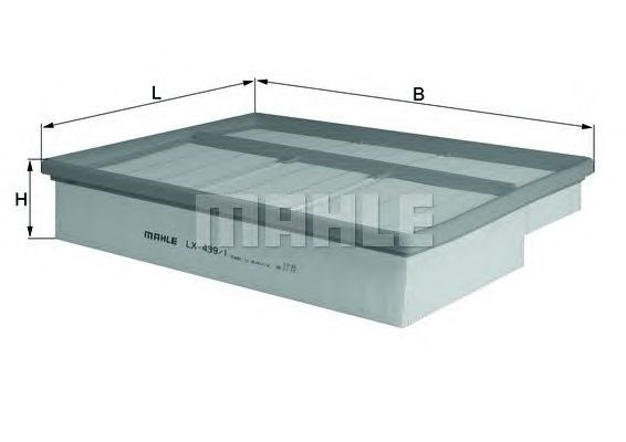 Элемент воздушного фильтра LX4391 MAHLE