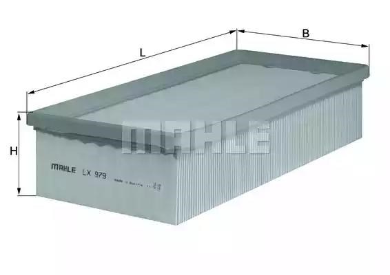 LX979 MAHLE Воздушный фильтр купить в Сумы