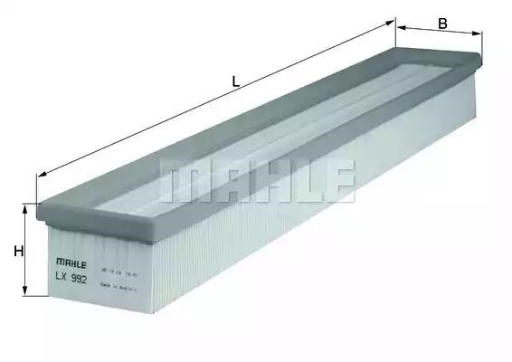 MAHLE LX992 Воздушный фильтр в наличии Николаев