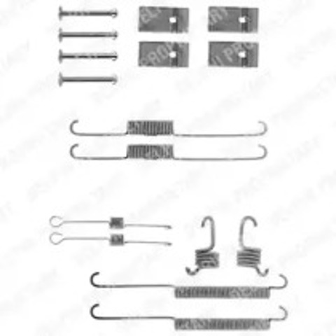 Комплект монтажный задних барабанных колодок LY1073 DELPHI