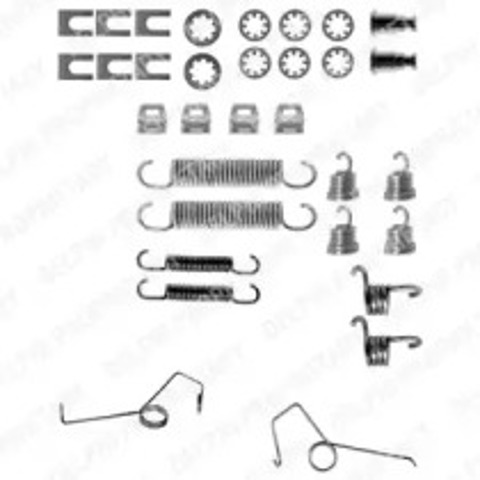 Комплект монтажный задних барабанных колодок LY1123 DELPHI