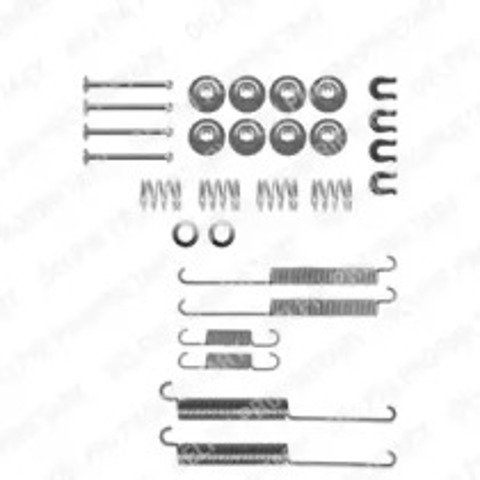 Установочный комплект задних барабанных колодок LY1271 DELPHI