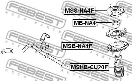 FEBEST MBNA4 Подшипник опорный амортизатора переднего в наличии Полтава