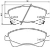 Передние тормозные колодки MDB3053 MINTEX