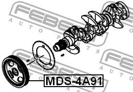 Шкив коленвала MDS4A91 FEBEST