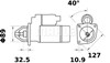 Стартер MS331 MAHLE