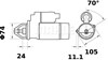 Стартер двигателя MS86 MAHLE