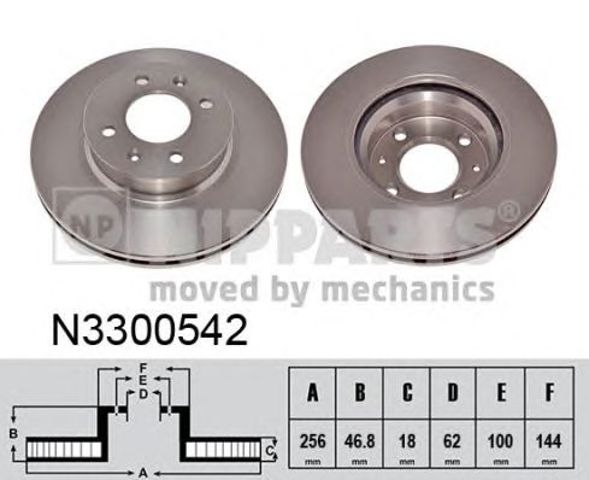 Ротор тормозной N3300542 NIPPARTS