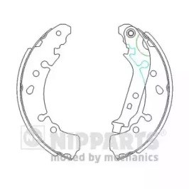 Задние барабанные колодки N3502091 NIPPARTS
