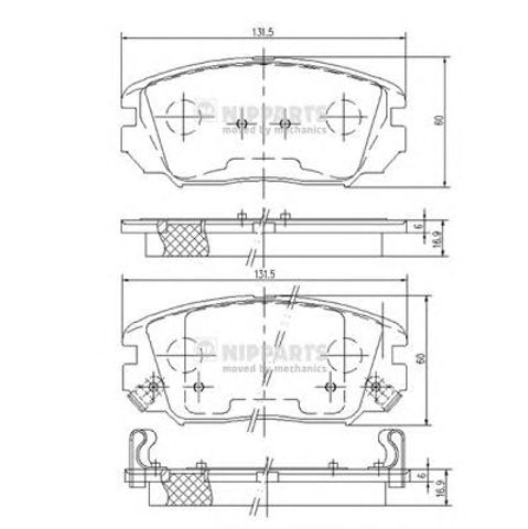 N3600543 Колодки тормозные передние дисковые купить Ужгород