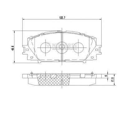 Колодки тормозные N3602127 NIPPARTS