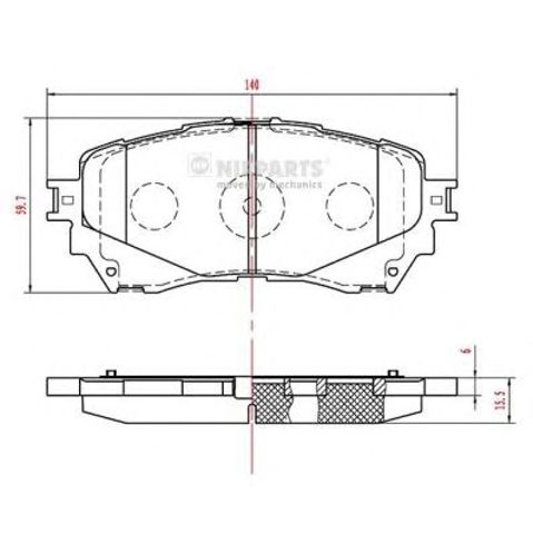 Колодки тормозные N3603074 NIPPARTS
