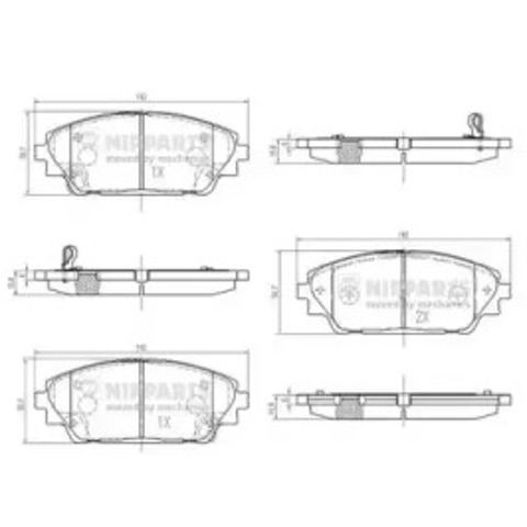 Колодки тормозные N3603076 NIPPARTS