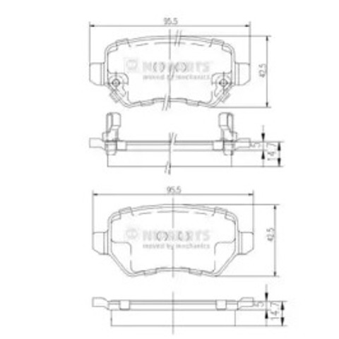 Колодки дисковые  N3610310 NIPPARTS