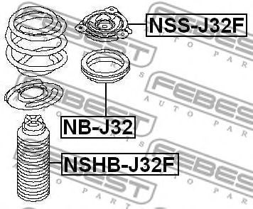 NBJ32 FEBEST Опорный подшипник амортизатора купить в Ирпень