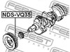 Демпфер коленвала NDSVQ35 FEBEST
