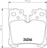 Комплект задних колодок NP1080 NISSHINBO