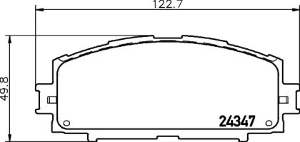 Колодки тормозные передние дисковые NP1128 NISSHINBO