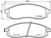 Тормозные колодки NP2037 NISSHINBO