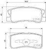 Колодки на тормоз задний дисковый NP3004 NISSHINBO