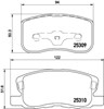 Колодки тормозные передние дисковые NP3020 NISSHINBO