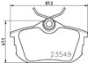 Колодки на тормоз задний дисковый NP3025 NISSHINBO