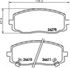 Передние тормозные колодки NP6024 NISSHINBO