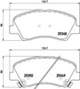 Колодки тормозные передние дисковые NP6041 NISSHINBO