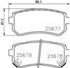 Колодки на тормоз задний дисковый NP6097 NISSHINBO