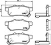 Комплект задних колодок NP8027 NISSHINBO