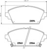 Передние тормозные колодки NP8028 NISSHINBO