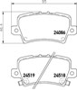 Колодки тормозные дисковые комплект NP8039 NISSHINBO