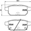 Задние дисковые колодки NP9016 NISSHINBO