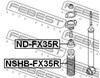 Чехол амортизатора заднего NSHBFX35R FEBEST