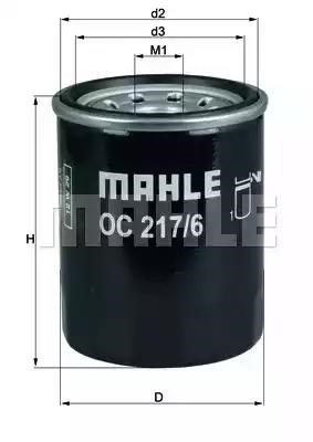 Фільтр масляний OC2176 Mahle Original