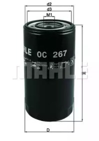 Фильтр очистки масла центробежный OC267 MAHLE