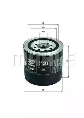 MAHLE OC383 Фильтр масляный в наличии Полтава