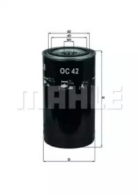 Фильтр масляный ДВС OC42 MAHLE