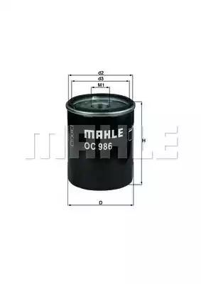 Фильтр центробежный очистки масла OC986 MAHLE