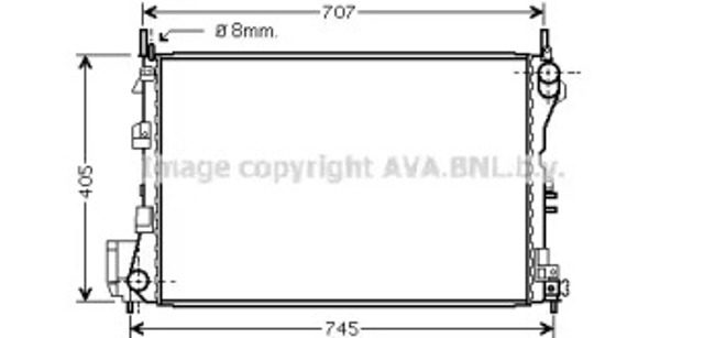 Радиатор OL2340 AVA